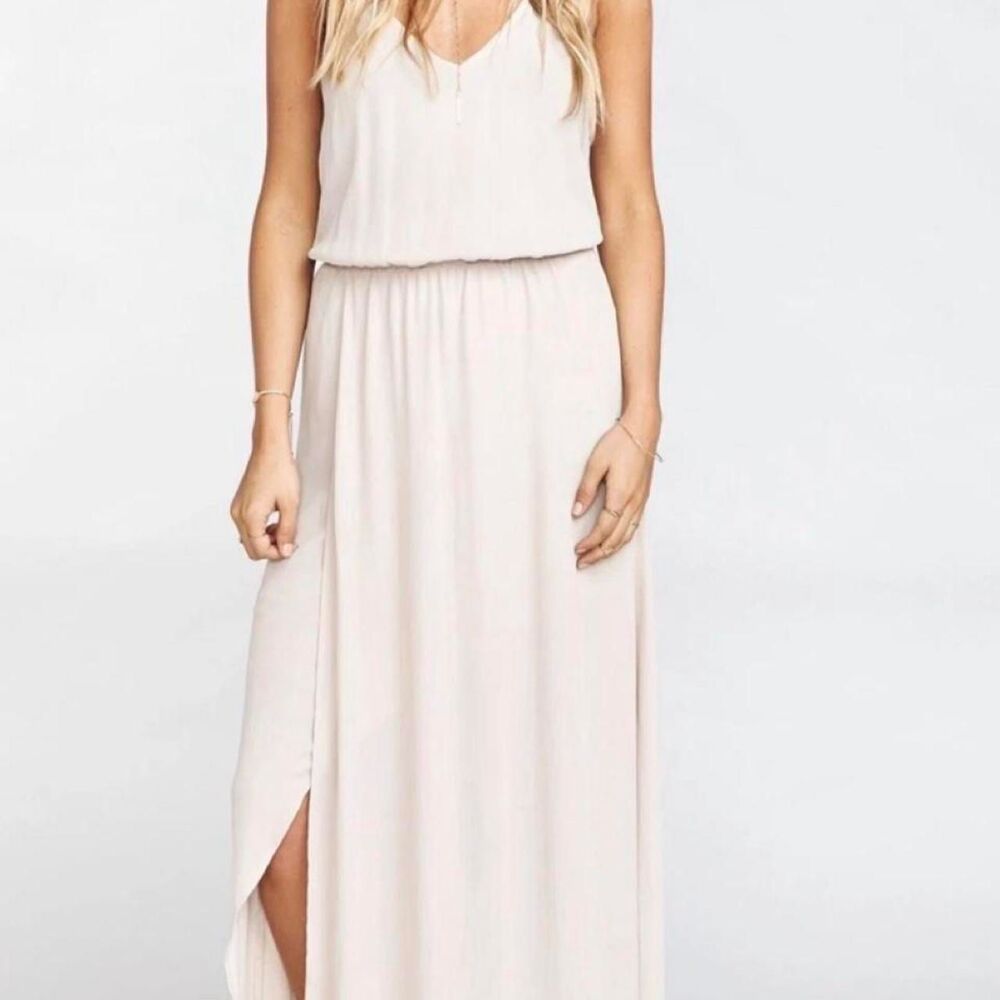 Show-me-your-mumu Women's Cream and Tan Dress